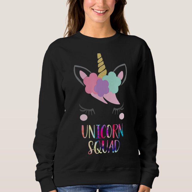 Sweatshirt Unicorn Squad Unicorn (Devant)