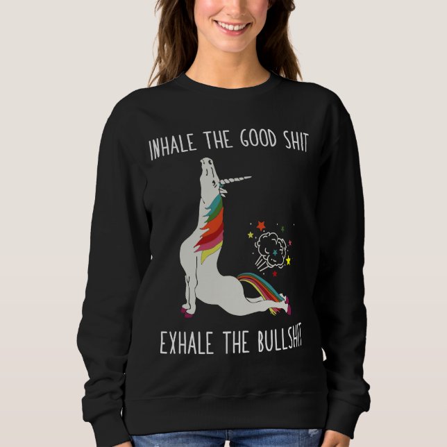 Sweatshirt Unicorn Yoga (Devant)