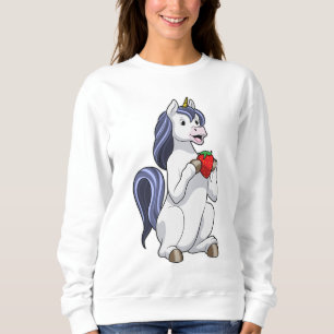 Sweatshirt Unicorne aux fruits de fraise