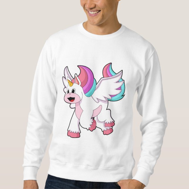 Sweatshirt Unicorne avec Wing.PNG (Devant)