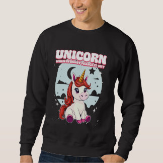 Sweatshirt Unicorne Quand En Doute Prance It Out Unicorn 1