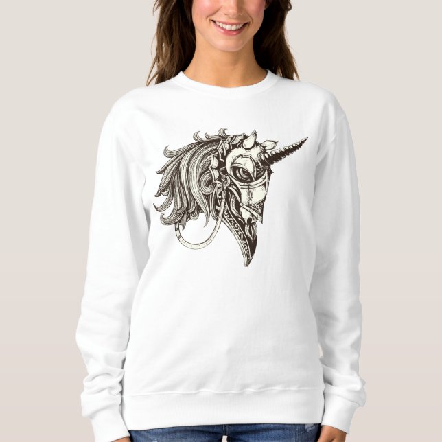 Sweatshirt Unicorne Steampunk (Devant)