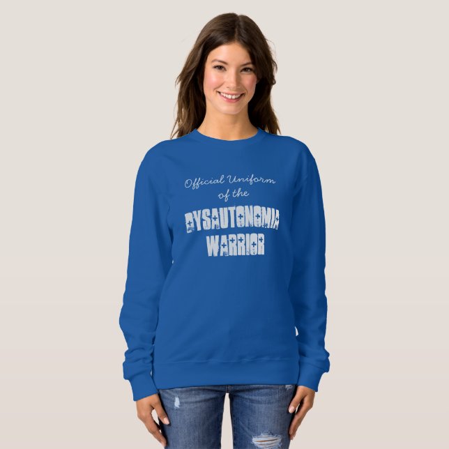 Sweatshirt Uniforme officiel du guerrier de dysautonomie (Devant entier)