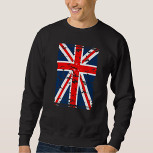 Sweatshirt Union Jack Drapeau Royaume-Uni Grande-Bretagne Br