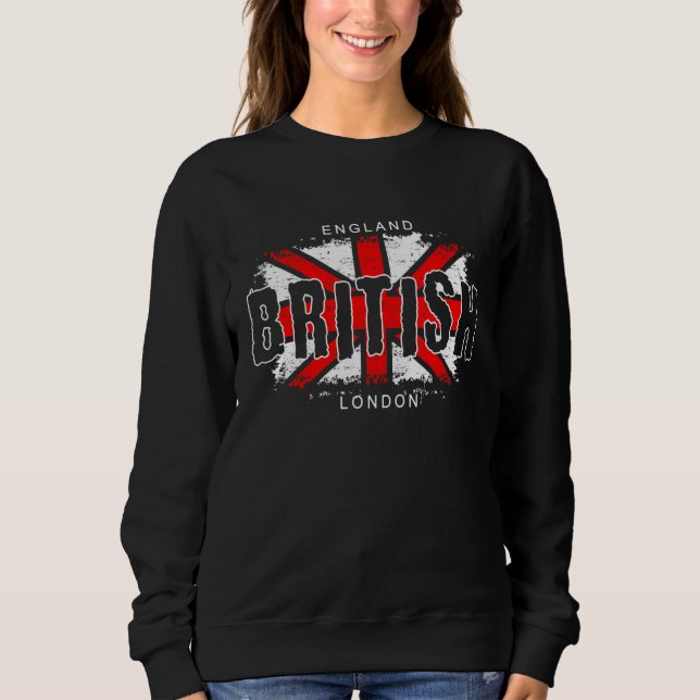 Sweatshirt Union Jack Flag Great Britain Great Britain Britis (Devant)