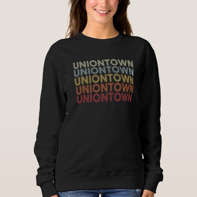 Sweatshirt Uniontown Alabama Uniontown AL Retro Vintage Text (Devant)