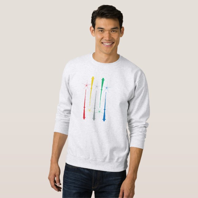 Sweatshirt Unisex de baguettes magiques (Devant entier)