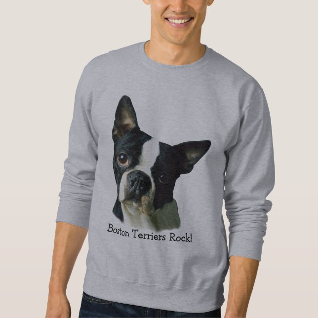 Sweatshirt unisexe de Boston Terrier (Devant)