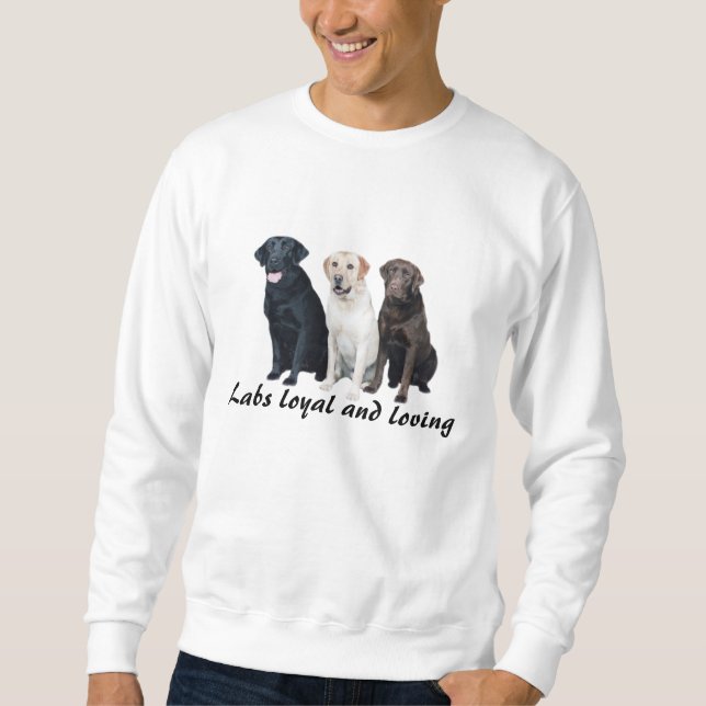 Sweatshirt unisexe de labrador retriever (Devant)