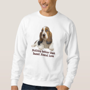 Sweatshirt unisexe de visage fabuleux de Basset