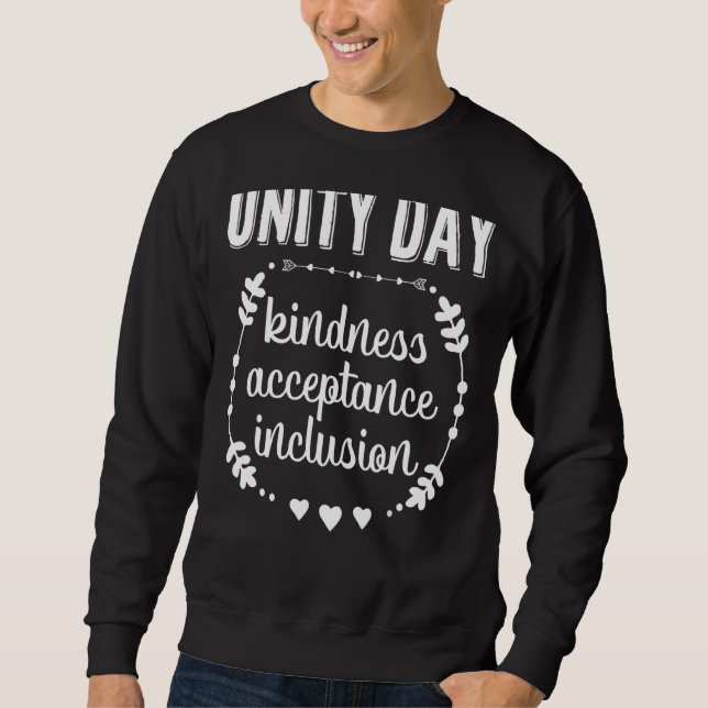 Sweatshirt Unité anti-intimidation Orange Day To Be Kind Be C (Devant)