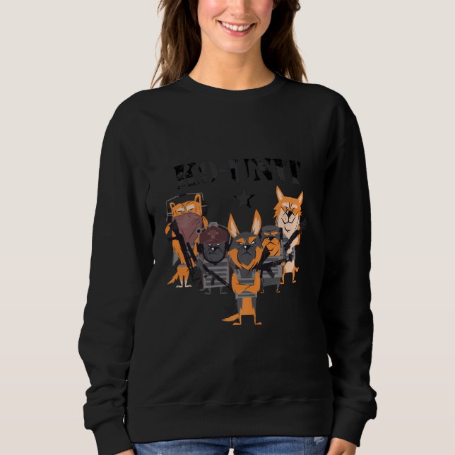 Sweatshirt Unité de chiens de police K9 (Devant)