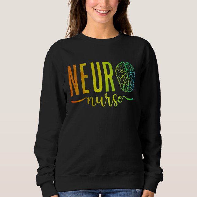 Sweatshirt Unité de soins intensifs de neuroscience infirmièr (Devant)