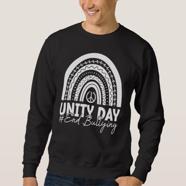 Sweatshirt UNITY DAY Orange Rainbow Anti Bullying  And Be Kin (Devant)