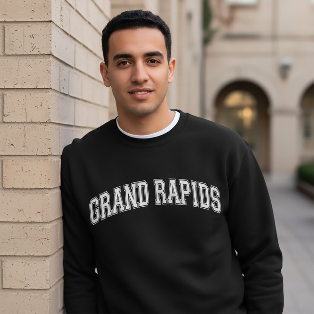 Sweatshirt Université de GRAND RAPIDS de style américain Coll (Créateur téléchargé)