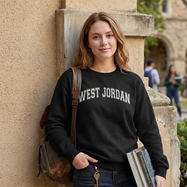 Sweatshirt Université de WEST JORDAN de style américain Colle (Créateur téléchargé)