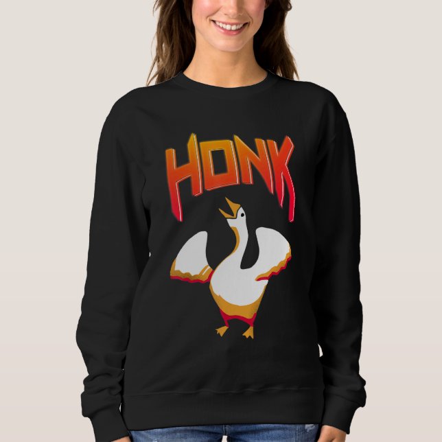 Sweatshirt Untitled  Goose Game Meme Honk (Devant)