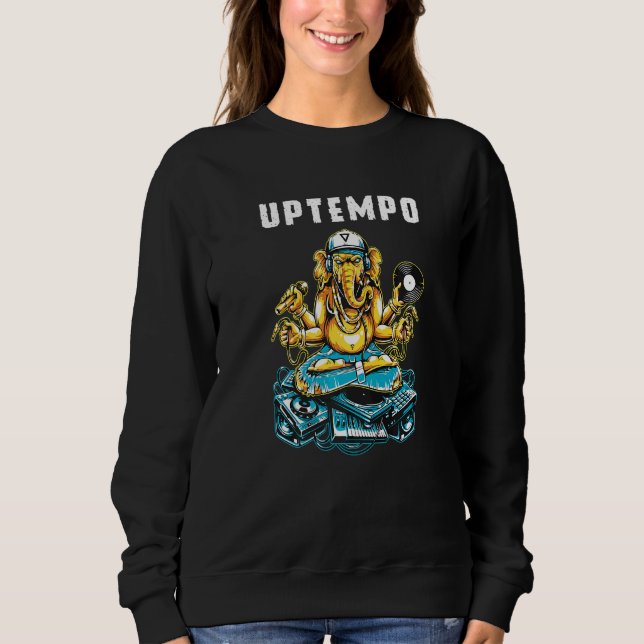 Sweatshirt Uptempo Dj Fait De La Musique (Devant)