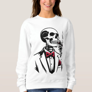 Sweatshirt Urban Skeleton Boss with Cigar T-Shirt