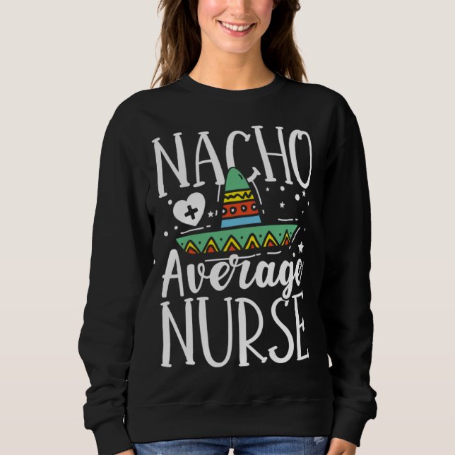 Sweatshirt Urgence médicale d'une infirmière pas moyenne (Devant)