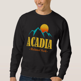 Sweatshirt US Adventure Vintage Acadia National Park Souvenir
