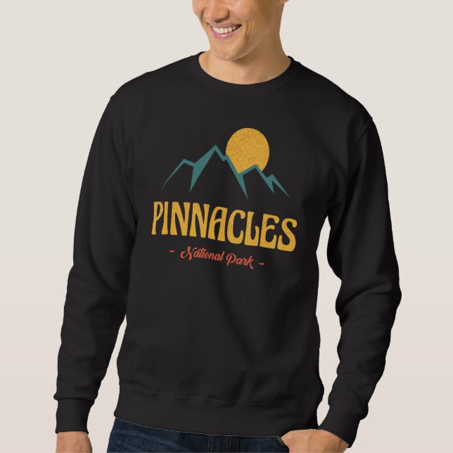 Sweatshirt Us Adventure Vintage Pinnacles National Park Souve (Devant)