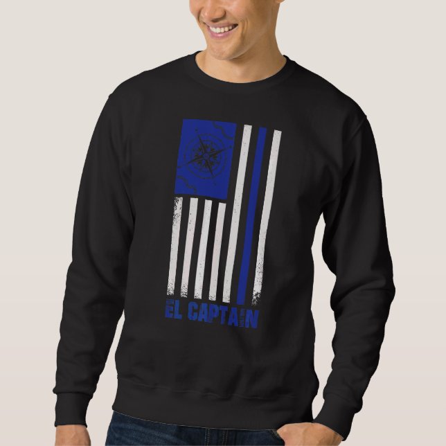 Sweatshirt Us drapeau voile El Capitaine (Devant)