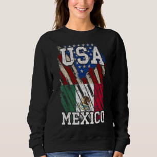 Sweatshirt Us Mexicain Drapeau Mexique Patrimoine Patriotique