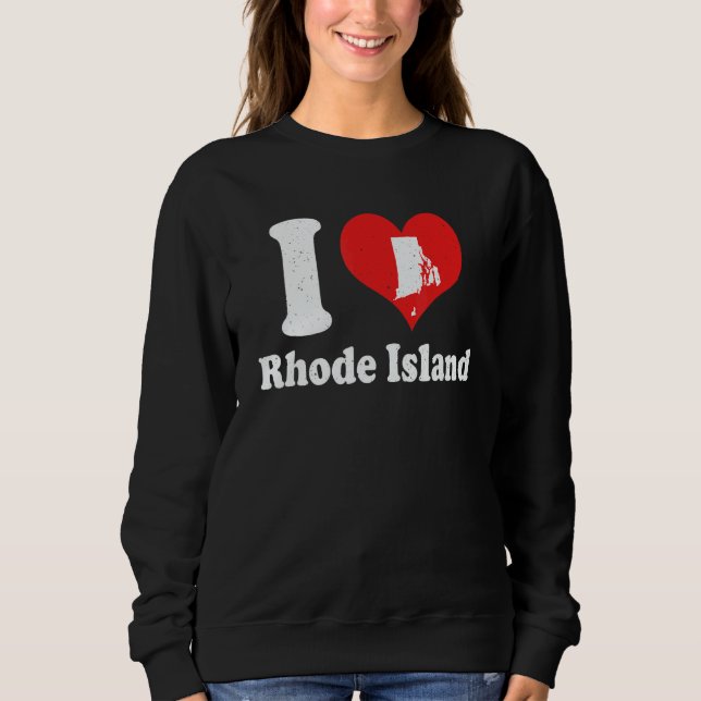 Sweatshirt US Proud Citizen America Love State I Heart Rhode  (Devant)