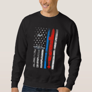 Sweatshirt US Submarine Silent Service Vétéran américain Drap