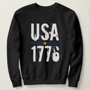 Sweatshirt USA 1776 Noir