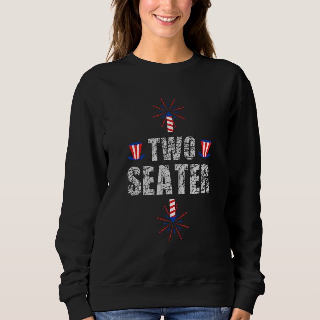 Sweatshirt USA 4th Of July Party Naughty Adult Two Seater (Devant)