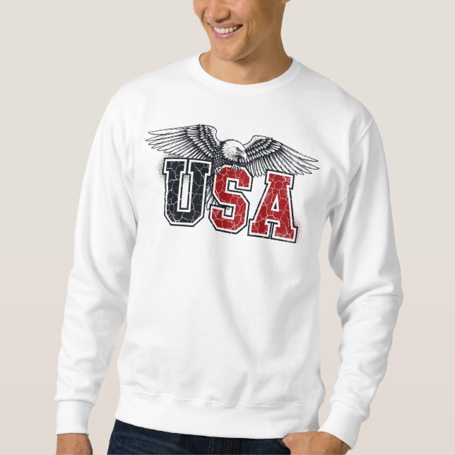 Sweatshirt USA - American Eagle Varsity Style Classic Vintage (Devant)