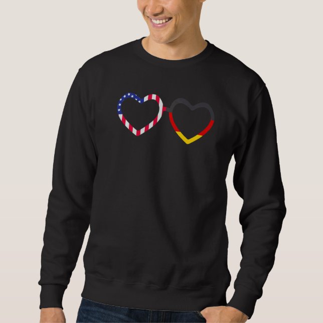 Sweatshirt USA Germany Flag German American Von Steuben Day   (Devant)