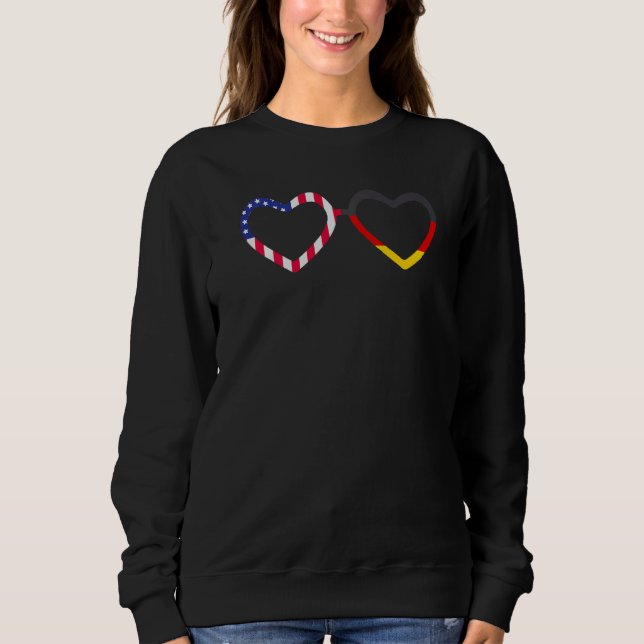 Sweatshirt USA Germany Flag German American Von Steuben Day   (Devant)