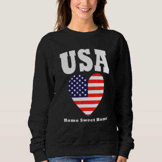 Sweatshirt Usa Home Sweet Home