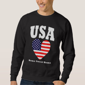 Sweatshirt Usa Home Sweet Home
