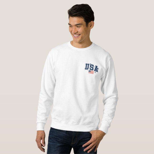 Sweatshirt USA Hommes (Devant entier)