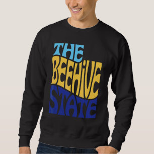 Sweatshirt Utah Ut Us State Shape Motto