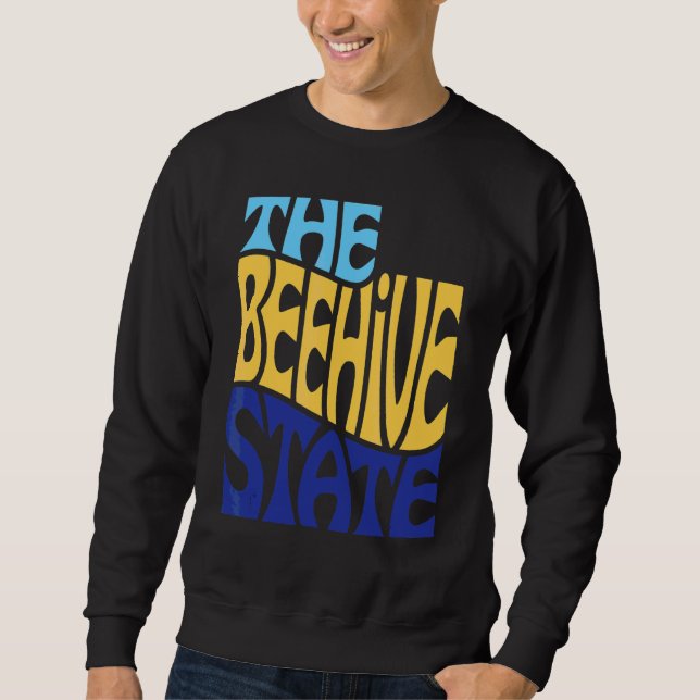 Sweatshirt Utah Ut Us State Shape Motto (Devant)