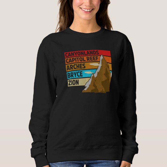 Sweatshirt Utahs Les Cinq Puissants Parcs Nationaux (Devant)