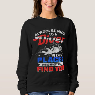 Sweatshirt Vacances de sport de plongée en snorkeling pour pl