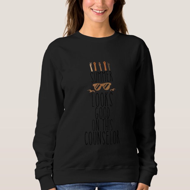 Sweatshirt Vacances d'été Ocean Beach Cool Humour Été 17 (Devant)