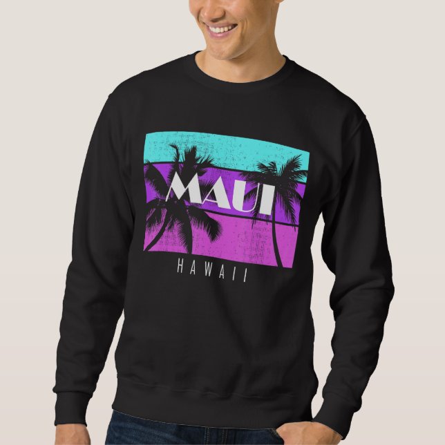 Sweatshirt Vacances en famille Hawaii Maui Sunset Beach (Devant)