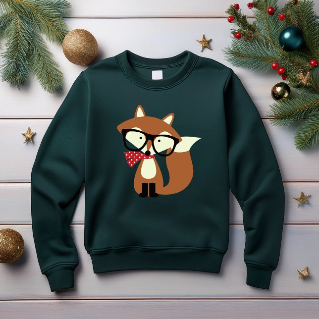 Sweatshirt Vacances Hipster Renard Brown (Créateur téléchargé)
