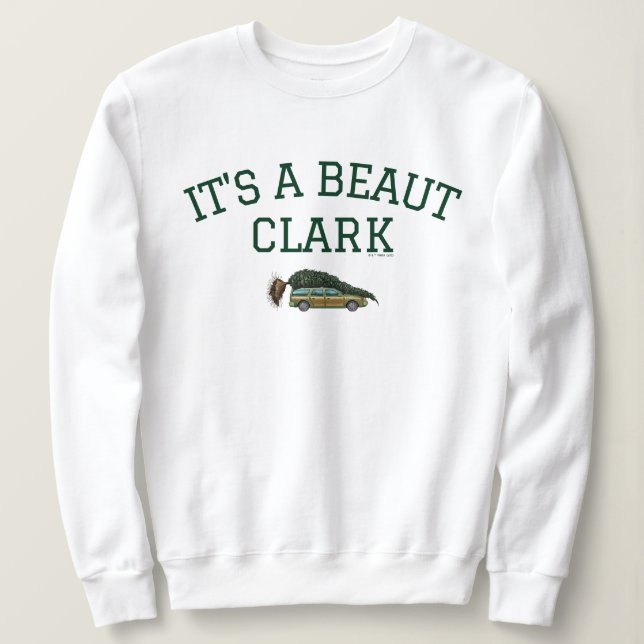 Sweatshirt Vacances Noël | C'est une Beaut Clark (Design devant)