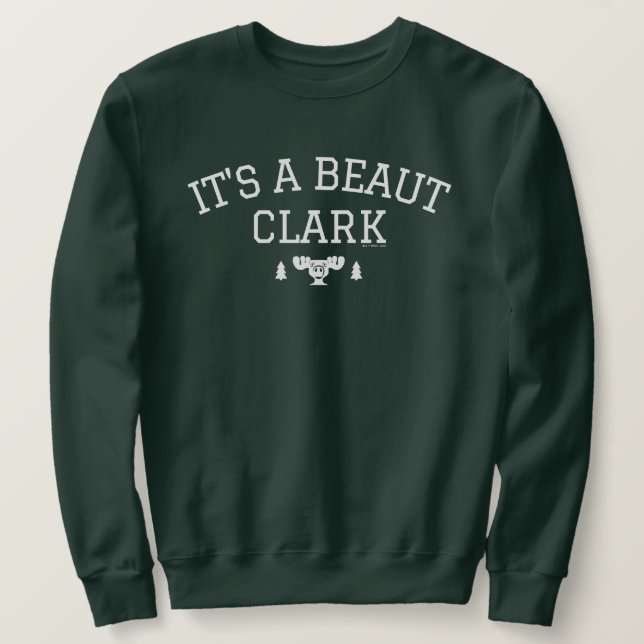 Sweatshirt Vacances Noël | C'est une Beaut Clark (Design devant)