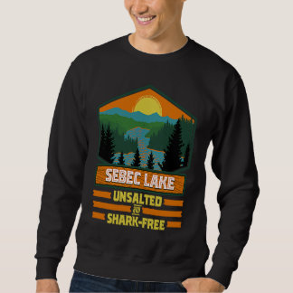 Sweatshirt Vacances sans sel et sans requin lac Sebec