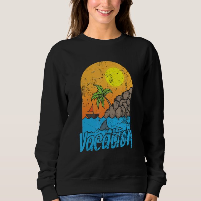 Sweatshirt Vacation Summer Sun and Beach (Devant)