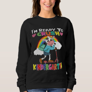 Sweatshirt Vache avec scooter Je suis prêt à écraser la mater